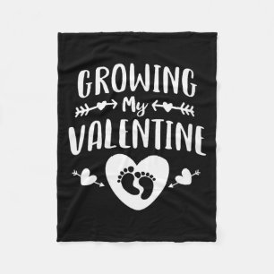 Frauen Süße Mutter Wächst Mein Valentins-Shirt Sch Fleecedecke