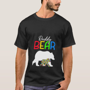 Frauen Süßer Daddy Bär Autismus-Bewusstsein Autist T-Shirt