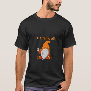 Frauen Süßer Gnom Es Ist Herbst Y All Erntedankfes T-Shirt