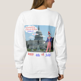 Frauen Sweatshirt. Glückwunsch 4. Ratte/Unclesam Sweatshirt