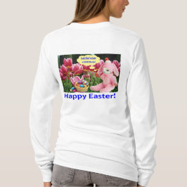 Frauen Sweatshirt. Happy Oaster. Alpaca/Hunny T-Shirt