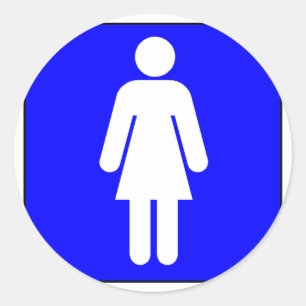 Frauen-Symbol Runder Aufkleber