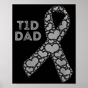 Frauen T1d Kind Vater Typ-1-Diabetiker Diabetes Poster