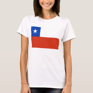 Frauen T Shirt mit der Flagge des Chilen