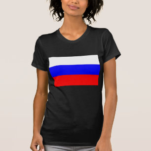 Frauen T Shirt mit der Flagge Russlands