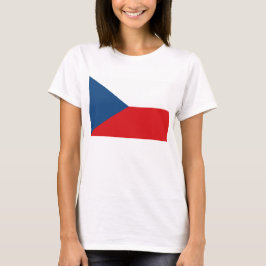 Frauen T Shirt mit der Flagge Tschechiens