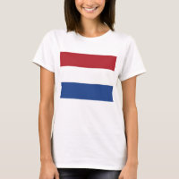 Frauen T Shirt mit Flagge der Niederlande