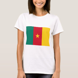 Frauen T Shirt mit Flagge Kameruns