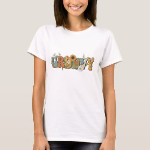 Frauen-T-Shirt mit grooviger Schrift T-Shirt