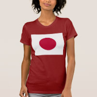 Frauen T Shirt mit japanischer Flagge