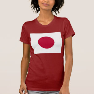 Frauen T Shirt mit japanischer Flagge