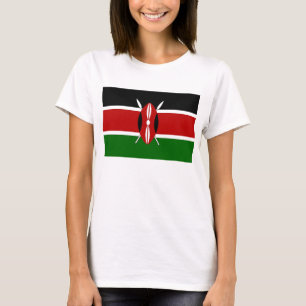 Frauen T-Shirt mit kenianischer Flagge