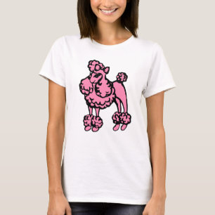Frauen T-Shirt mit rosa Pudel Geschenk