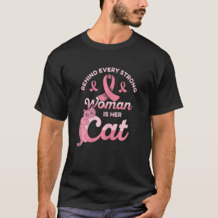 Frauen T-Shirt mit süßem Katzen-Gesicht - Hinter j