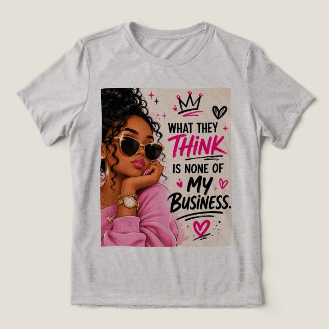 Frauen T-Shirt  Tri-Blend Shirt (Design Vorderseite)