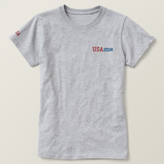 Frauen-T - Shirt USA (Design vorne)