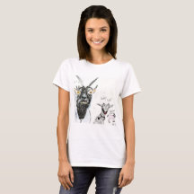 Frauen T-Shirt - Ziegen, Lustig
