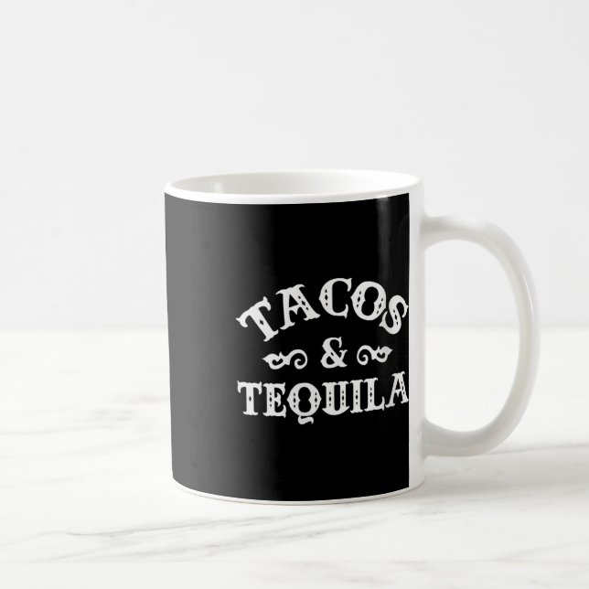 Frauen Tacos und Tequila Funny Cinco de Mayo Bache Kaffeetasse (Rechts)