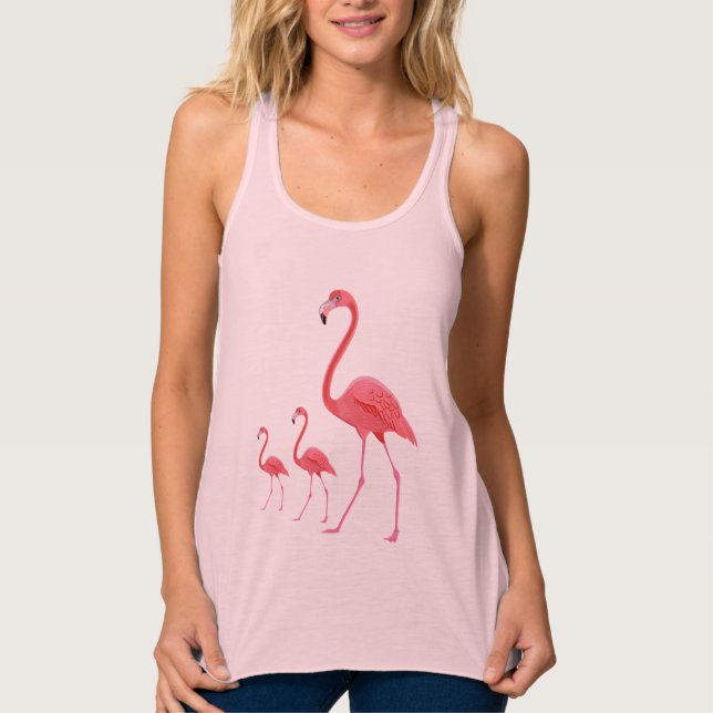 Frauen-Tank-Top-Flamingos Tank Top (Vorderseite)