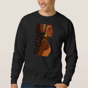 Frauen Tansania Tansania Souvenir African Black H Sweatshirt
