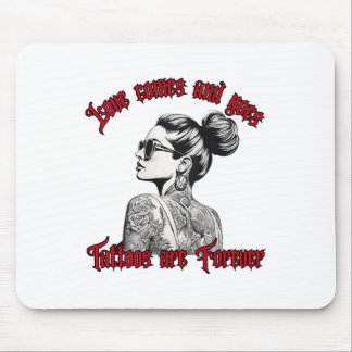 Frauen Tattooischer Single Frauen gekleidete Fraue Mousepad
