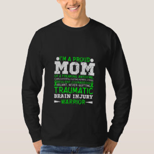 Frauen Tbi Proud Mama Traumata Gehirnverletzung Aw T-Shirt
