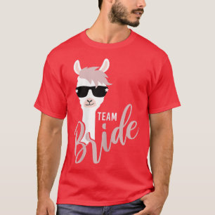 Frauen Team Braut Lama Alpaka Junggesellinnenabsch T-Shirt