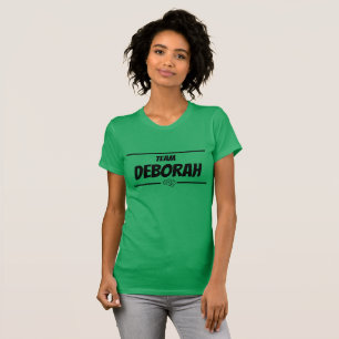 Frauen-Team-Deb, Name anpassbar T-Shirt