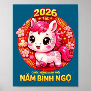 Frauen tet 2026 chuc mung nam moi xuan binh ngo poster