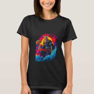 Frauen Thorr Mjolnir Gott Donner Blitz Nordisch M T-Shirt