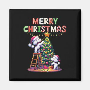 Frauen Tierliebhaber Xmas Doodle Hunde Decorati Magnet