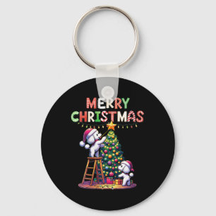 Frauen Tierliebhaber Xmas Doodle Hunde Decorati Schlüsselanhänger