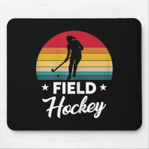 Frauen-Tolle-Field-Hockey-Spielerin-Silhouette-Out Mousepad
