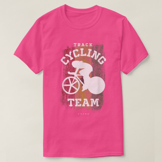 Frauen Track Cycling Ghana Road Bike Speed Cyclist T-Shirt (Design vorne)