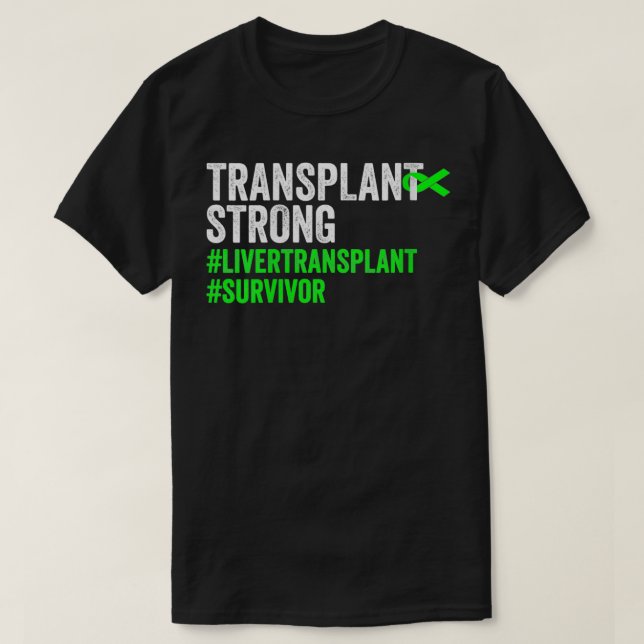 Frauen Transplantation Starke Leber Transplantatüb T-Shirt (Design vorne)
