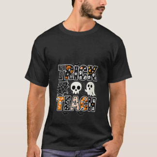 Frauen Trick Or Teach Lustiger Lehrer Halloween-Ko T-Shirt