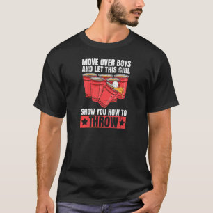 Frauen trinken Bier Pong Party Zitat für ein Bier T-Shirt