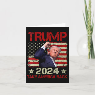 Frauen Trump Fist Pump Schuss Bei Trump 2024 Trump Karte