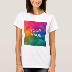 Frauen TShirts White Custom TShirt Add Image Logo