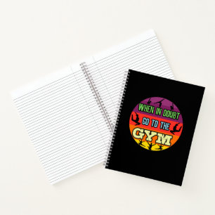 Frauen-Turnen Wenn im Zweifel, geh ins Fitnessstud Notizbuch