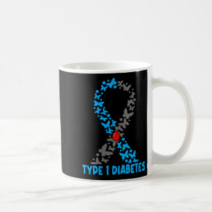 Frauen Typ 1 Diabetes V-Nacken Kaffeetasse
