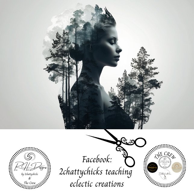 Frauen über exponierte Waldschädigung Seidenpapier (Von Creator hochgeladen)