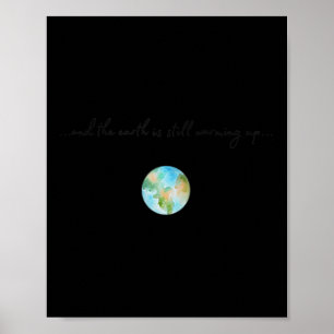 Frauen und es ist die Erwärmung der globalen Erwär Poster
