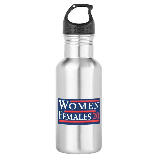 Frauen und Frauen im Jahr 2020 Edelstahlflasche (Vorderseite)