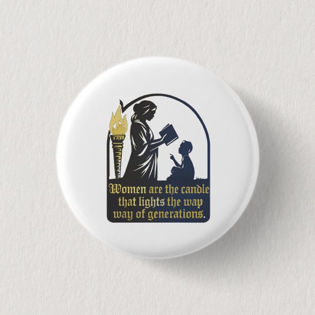 Frauen und Gebäude Button (Vorderseite)