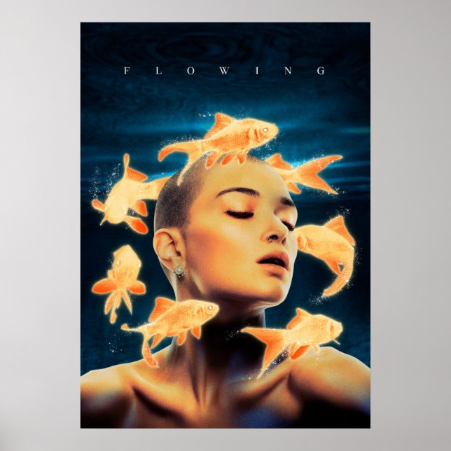Frauen und Goldfische Poster (Vorne)