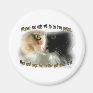 Frauen und Katzen… Magnet