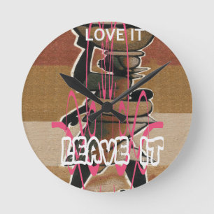 Frauen und Kinder Runde Wanduhr