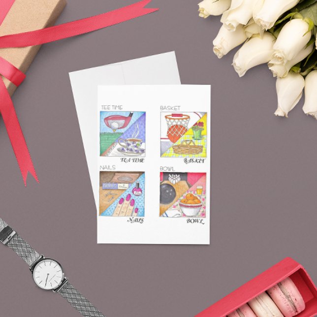 Frauen und Männer Perspektive Postkarte (Von Creator hochgeladen)