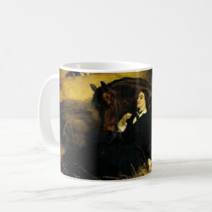 Frauen und Pferd Kaffeetasse